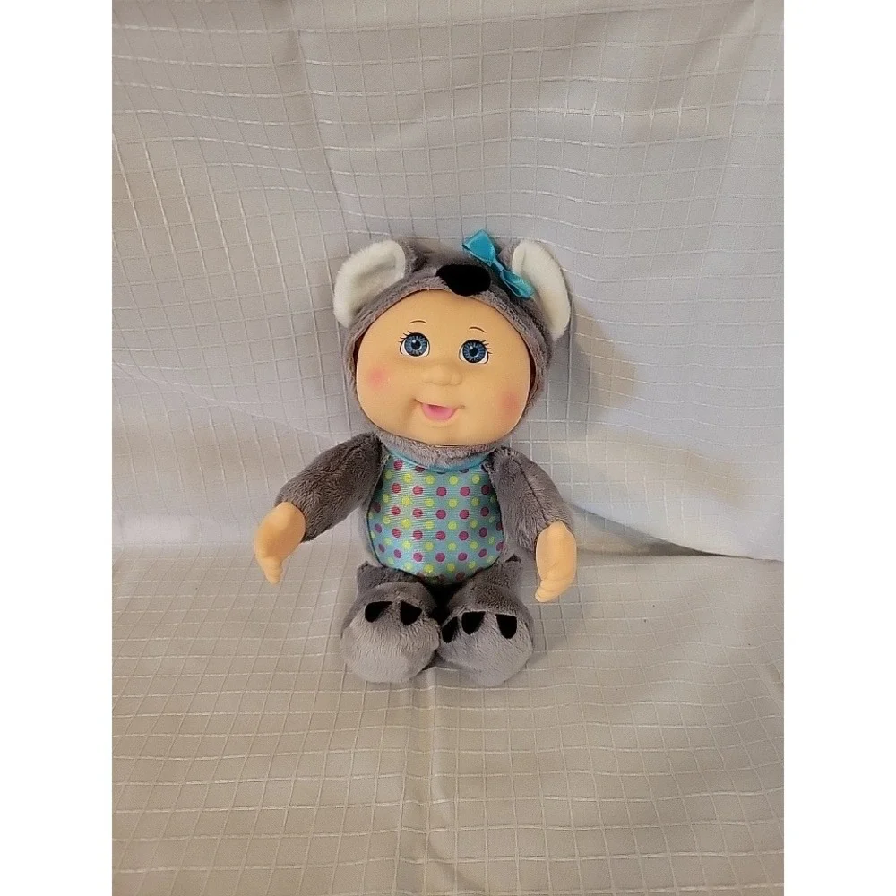 Cabbage Patch Kids Cuties Koala Plush Doll Grey Blue Polka Dot 2018 CPK 9 Inch